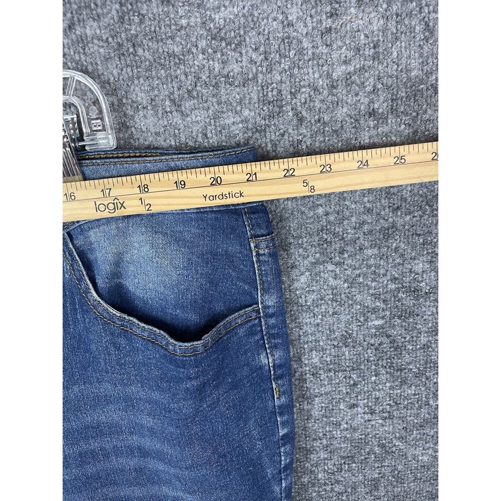 Jessica Jeans Plus Women's 4XL Blue Distressed Tapered Leg - Picture 3 of 8